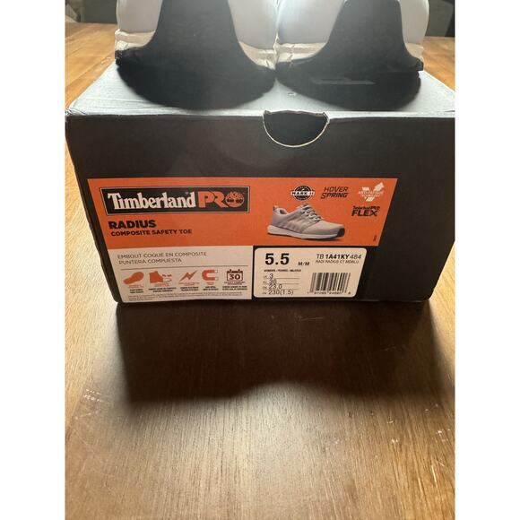 Timberland PRO Radius Shoes Womens Size 5.5M Gray Composite Safety Toe Work - Picture 2 of 14